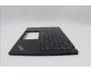 Lenovo 5M11N89411 C-Cover with keyboard, Estonian, Black, Backlight, UK