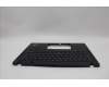 Lenovo 5M11N89423 C-Cover with keyboard,German,Black,Backlight