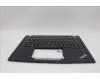 Lenovo 5M11N89474 C-Cover with keyboard, Switzerland, Black, Backlight, UK