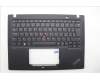 Lenovo 5M11N89515 C-Cover with keyboard, Czech Slovakian, Black, Backlight, WWAN, UK