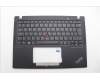Lenovo 5M11N89596 C-Cover with keyboard, Turkish, Black, Backlight, WWAN, UK