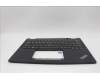 Lenovo 5M11N93105 C-Cover with keyboard, Spanish, Black, Backlight, UK