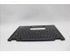 Lenovo 5M11N93183 C-Cover with keyboard, Icelandic, Black, Backlight, WWAN, UK