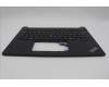 Lenovo 5M11N93290 C-Cover with keyboard, Italian, Black, UK