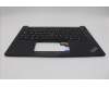Lenovo 5M11N93302 C-Cover with keyboard, Russian, Black, US