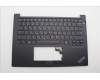Lenovo 5M11N94187 C-Cover with keyboard, Greek, Black, Backlight, US