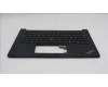 Lenovo 5M11N94202 C-Cover with keyboard, Norwegian, Black, Backlight, UK