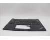 Lenovo 5M11N94273 C-Cover with keyboard, Brazil Portuguese, Black, Backlight, UK