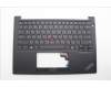 Lenovo 5M11N94287 C-Cover with keyboard, Ukraine, Black, Backlight, US