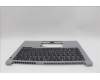 Lenovo 5M11N96175 C-Cover with keyboard, French, Arctic Grey, Backlight, US