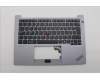 Lenovo 5M11N96235 C-Abdeckung mit Tastatur, Englisch (GB), Arktisgrau, Hintergrundbeleuchtung