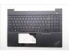 Lenovo 5M11N99285 C-Cover with keyboard, Ukraine, Black, Backlight, US