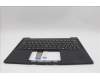 Lenovo 5M11N99345 C-Cover with keyboard, Czech Slovakian, Black, Backlight, UK