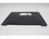 Lenovo 5M11N99462 C-Cover with keyboard, Spanish LA, Black, Backlight, UK