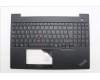 Lenovo 5M11N99758 C-Cover with keyboard, German, Black, UK