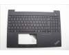 Lenovo 5M11N99858 C-Cover with keyboard, French, Black, Backlight, US