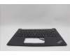 Lenovo 5M11P00031 C-Cover with keyboard, US English Euro, Black, US