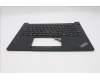 Lenovo 5M11P32375 C-Cover with keyboard, Hebrew, Black, Backlight, US