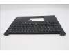 Lenovo 5M11P32375 C-Cover with keyboard, Hebrew, Black, Backlight, US