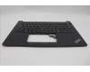 Lenovo 5M11P32460 C-Cover with keyboard, Turkish, Black, Backlight, UK