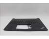 Lenovo 5M11P32565 C-Cover with keyboard, Ukraine, Black, Backlight, US