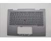 Lenovo 5M11P34971 C-Cover with keyboard, German, Luna Grey, Fingerprint, WLAN, UK