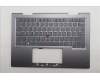 Lenovo 5M11P34994 C-Cover with keyboard, Ukraine, Luna Grey, Fingerprint, WLAN, US
