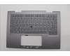 Lenovo 5M11P34996 C-Cover with keyboard, Arabic, Luna Grey, Fingerprint, WLAN, US