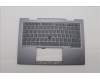 Lenovo 5M11P35012 C-Cover with keyboard, Icelandic, Luna Grey, Fingerprint, WLAN, UK