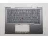 Lenovo 5M11P35048 C-Cover with keyboard, Hungarian, Luna Grey, Fingerprint, WWAN, UK