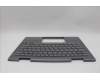 Lenovo 5M11P35058 C-Cover with keyboard, Russian, Luna Grey, Fingerprint, WWAN, US
