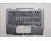 Lenovo 5M11P35070 C-Cover with keyboard, Arabic, Luna Grey, Fingerprint, WWAN, US