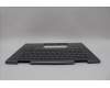 Lenovo 5M11P35086 C-Cover with keyboard, Icelandic, Luna Grey, Fingerprint, WWAN, UK