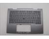 Lenovo 5M11P35105 C-Cover with keyboard, Ukraine, Luna Grey, Fingerprint, WWAN, US
