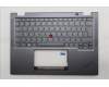 Lenovo 5M11P68932 C-Cover with keyboard, French, Grey, Backlight, US