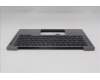 Lenovo 5M11P69278 C-Cover with keyboard, German, Black, Backlight, UK