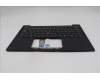 Lenovo 5M11Q54065 C-Cover with keyboard, Estonian, Black, Backlight, WWAN, UK