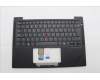 Lenovo 5M11Q54214 C-Cover with keyboard, Spanish, Black, Backlight, WWAN, UK