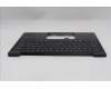 Lenovo 5M11Q54709 C-Cover with keyboard, Switzerland, Black, Backlight, UK