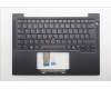 Lenovo 5M11Q54793 C-Cover with keyboard, Belgian, Black, Backlight, UK