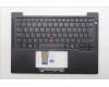 Lenovo 5M11Q55043 C-Cover with keyboard, Turkish, Black, Backlight, UK