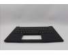 Lenovo 5M11Q60633 C-Cover with keyboard, Icelandic, Black, Backlight, UK