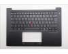 Lenovo 5M11Q60679 C-Cover with keyboard, Switzerland, Black, Backlight, UK