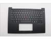 Lenovo 5M11Q60763 C-Cover with keyboard, English, Black, Backlight, US