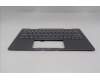 Lenovo 5M11R38857 C-Cover with keyboard, USA English, Luna Grey, FingerPrint Reader, WLAN, US