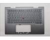 Lenovo 5M11R38896 C-Cover with keyboard, Slovenian, Luna Grey, FingerPrint Reader, WLAN, UK