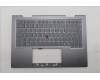 Lenovo 5M11R38930 C-Cover with keyboard, Danish, Luna Grey, FingerPrint Reader, WLAN, UK