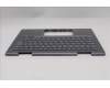 Lenovo 5M11R38962 C-Cover with keyboard, Norwegian, Luna Grey, FingerPrint Reader, WLAN, UK