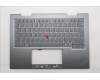 Lenovo 5M11R39491 C-Cover with keyboard, Danish, Luna Grey, FingerPrint Reader, WWAN, UK