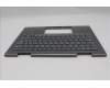 Lenovo 5M11R39537 C-Cover with keyboard, Swedish/Finnish, Luna Grey, FingerPrint Reader, WWAN, UK
